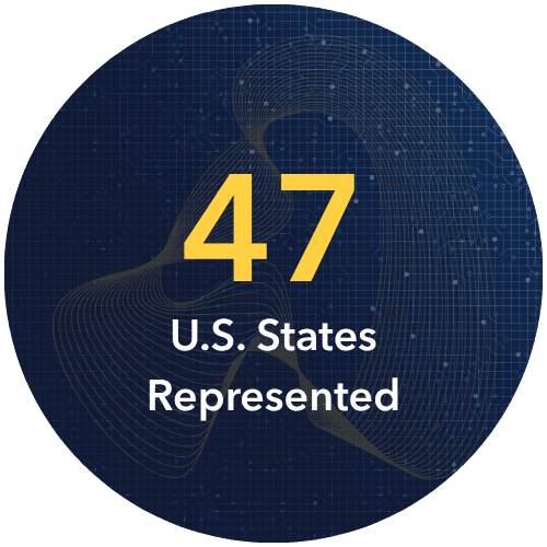 45 U.S. States Represented